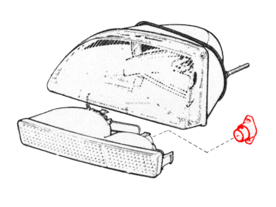Glühbirnenhalter Blinker CX S1 SEIMA - Beleuchtung ...