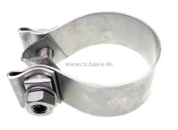 AA-24579Schelle Bandschelle 63mm "INOX" Rohr nach Rohrkugelgelenk an VorschalldÃ¤mpfer CX IE Turbo 