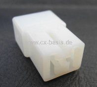 Steckergehäuse 2-fach für Steckhülsen 6,3 mm