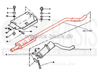 Vorschalldämpfer CX 2400 IE kurz (nicht für Flexrohr) (6/80->7/83) OE