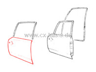 Türhaut CX hinten rechts OE