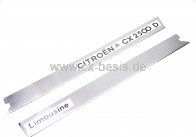 Zierblende Kofferraumklappe SET CX (->6/80 ) <Limousine Citroen CX 2500 D> NOS