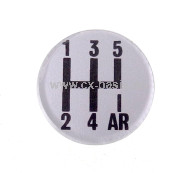 Aufkleber Schaltkulisse Typ A (->12/81)