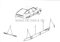 Aufkleber Folien CX Leader S1 Reproduktion