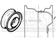 Stahlfelge 14 Zoll CX (->11/75) überholt AT
