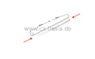 Gummiauflage für Stoßstange CX hinten (->11/79) Reproduktion