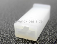 Steckergehäuse 1-fach für Steckhülsen 6,3 mm