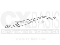 Vorschalldämpfer CX 2000 Break (für Flexrohr, Halter mittig) Wulst (->7/78)