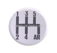 Aufkleber Schaltkulisse Typ B (1/82->)