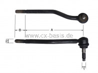 Spurstange rechts CX schmale Spur mit Servo Ersatztyp (->7/80)