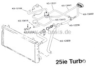Schlauch-Satz Kühlwasser CX 25 IE Turbo