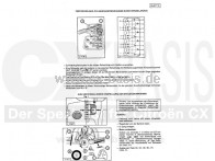 TI CX ZR-Wechsel/ZK-Schrauben anziehen