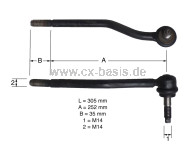 Spurstange links CX schmale Spur ohne Servo (->6/80) NOS