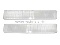 Blinkergläser CX S2 (7/85->) weiß/weiß (Paar)