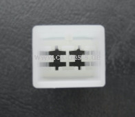 Steckergehäuse 2-fach für Flachstecker