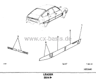 Aufkleber Folien CX Leader S2 Reproduktion