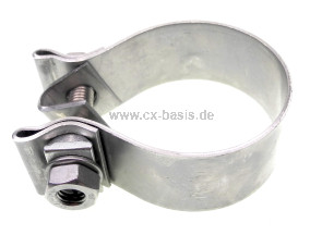 AA-24579
Schelle Bandschelle 63mm "INOX" Rohr nach Rohrkugelgelenk an VorschalldÃ¤mpfer CX IE Turbo 