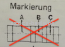 A-Welle Markierung ohne